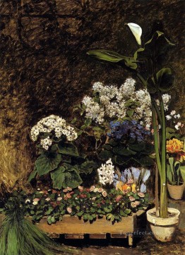 ピエール=オーギュスト・ルノワール Painting - 混合春の花の巨匠ピエール・オーギュスト・ルノワール